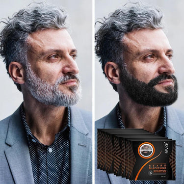 Black Beard Dye Pouch by Sevich - Quick 5 Minute Dye